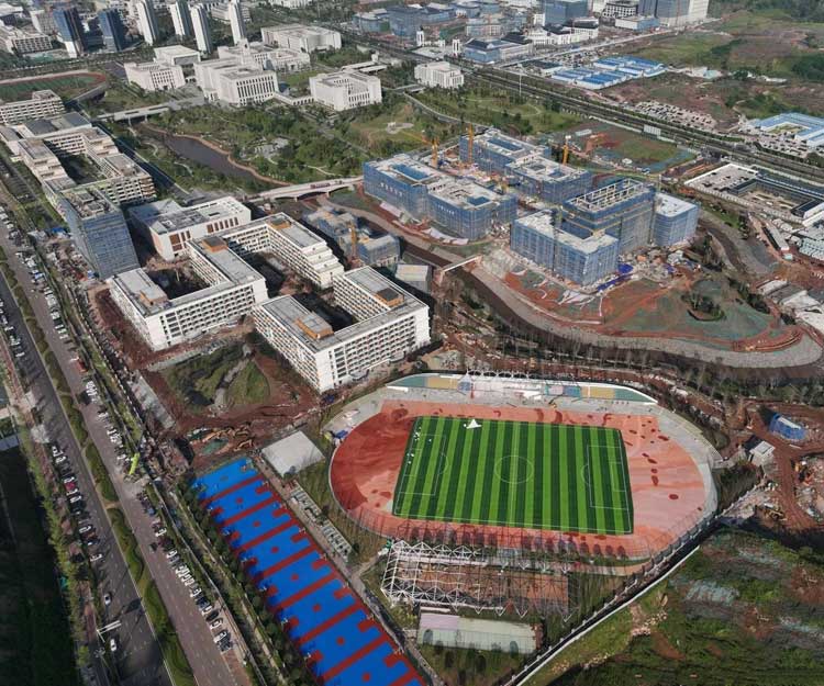 成都理工大学宜宾校区二期正在火热建设中